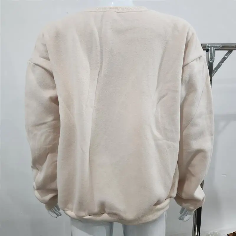 Loween Pumpkin Long Face Sweat à capuche femme longue Sve Sweatshirt Collection hiver confortable Polyester Crew Ne pull