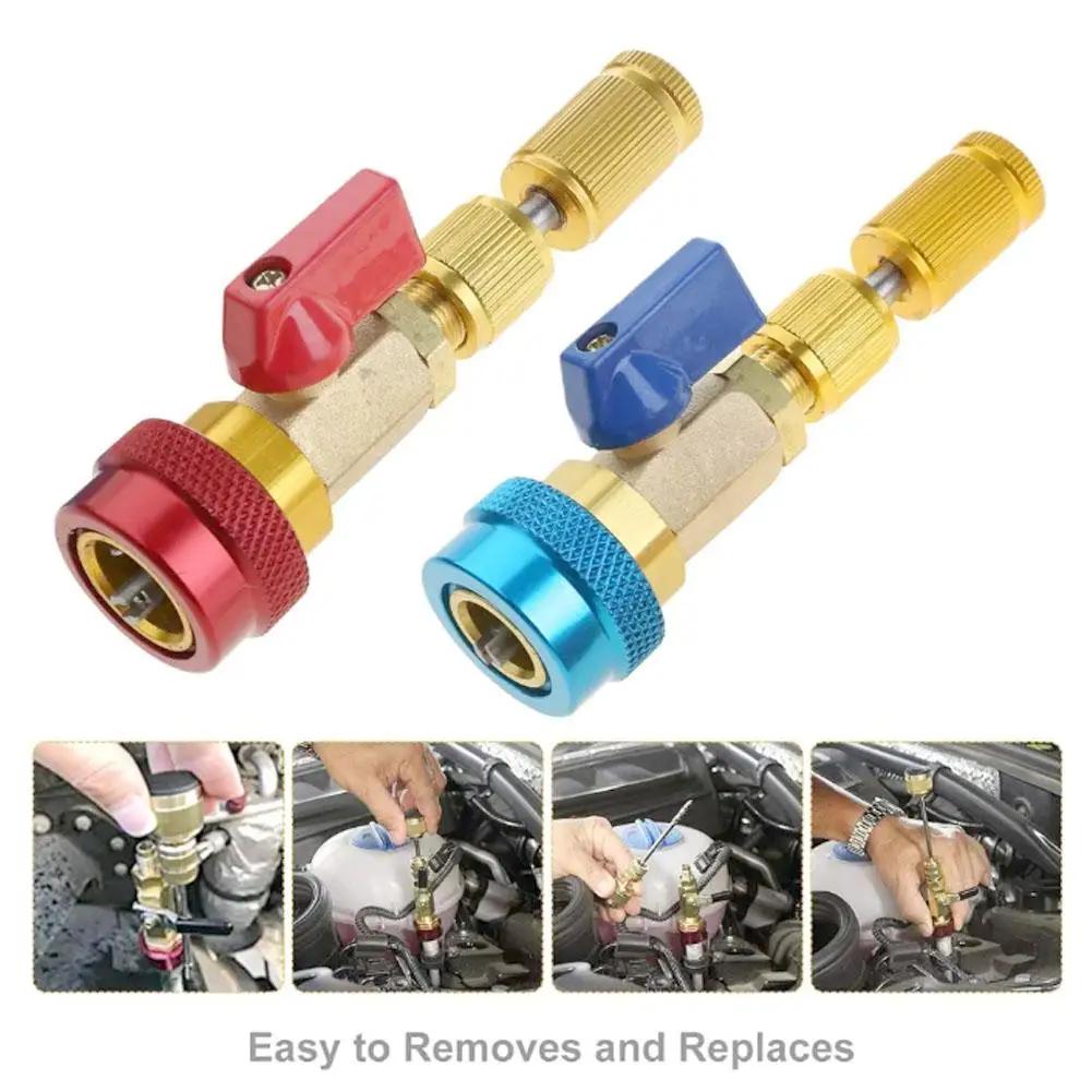 R134a Ac Schrader Core Removal Tool Kit - Quick Change For Car A/c Service, Saves Refrigerant, 1/4