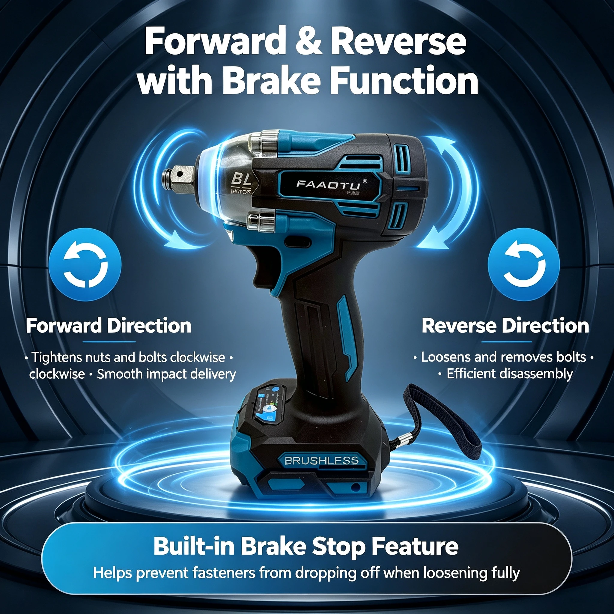 Ударный гайковерт FAAOTU 004 ( – обзор и цена Power Tools Impact Wrench