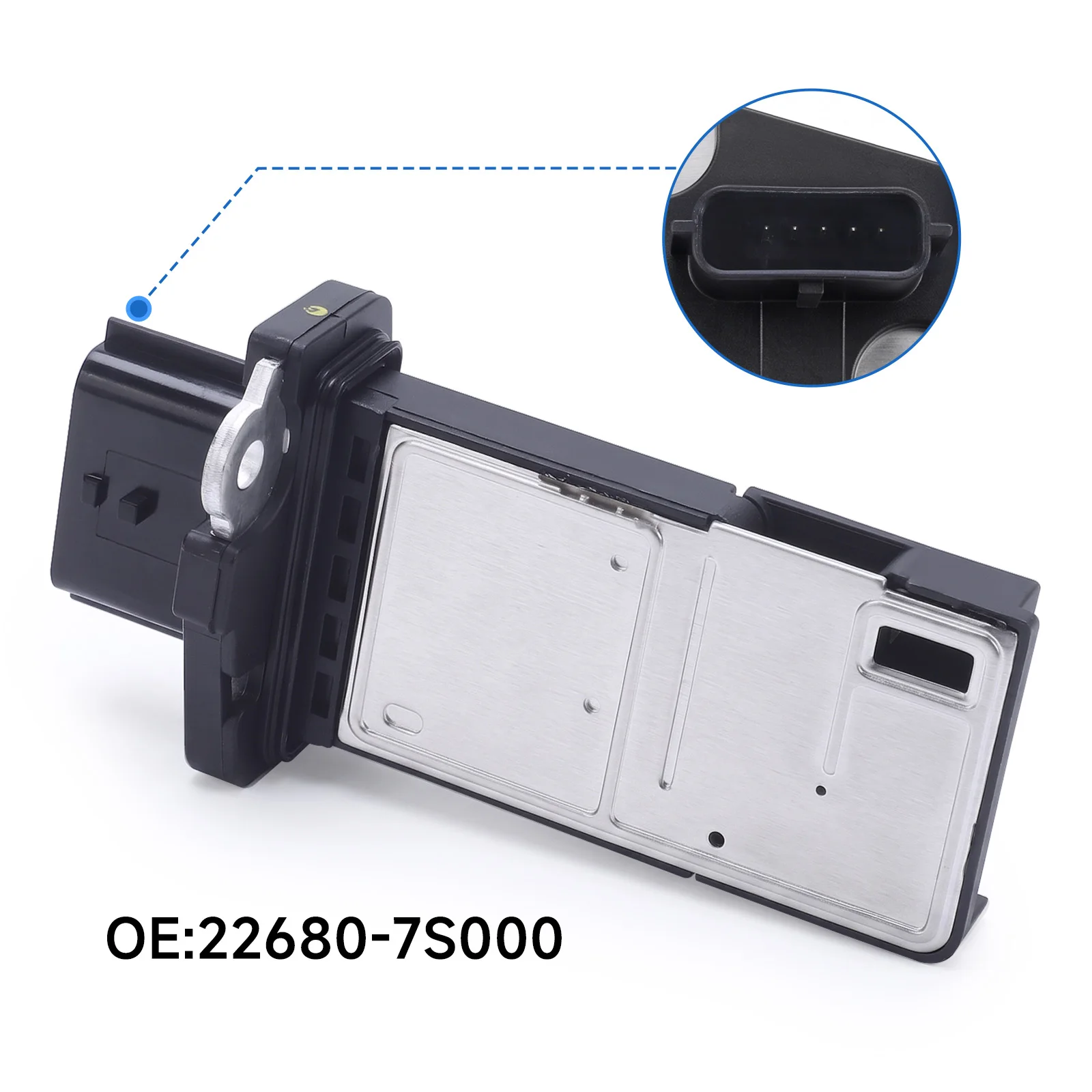 Mass Air Flow Sensor OEM 226807S00B 1380050Z00 1380050Z01 For Nissan Altima 04-14, Rogue 08-13 Frontier 05-19 5 Pin MAF Sensor