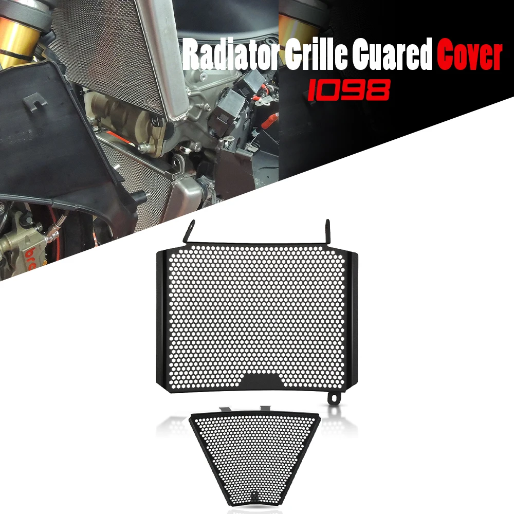 

Motorcycle Radiator Guard Grill Cover Water Tank Cooler Bezel Protector For Ducati Streetfighter 1098 Streetfighter848 2009~2016