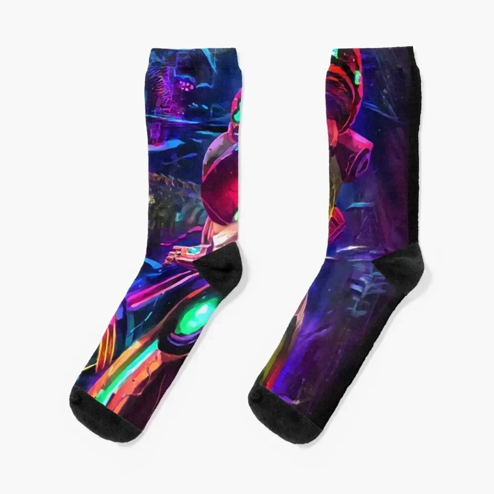 

Samus Aran Metroid Socks fashionable colored crazy happy Socks Women's Men's Run hiking gifts Socks Man Women's