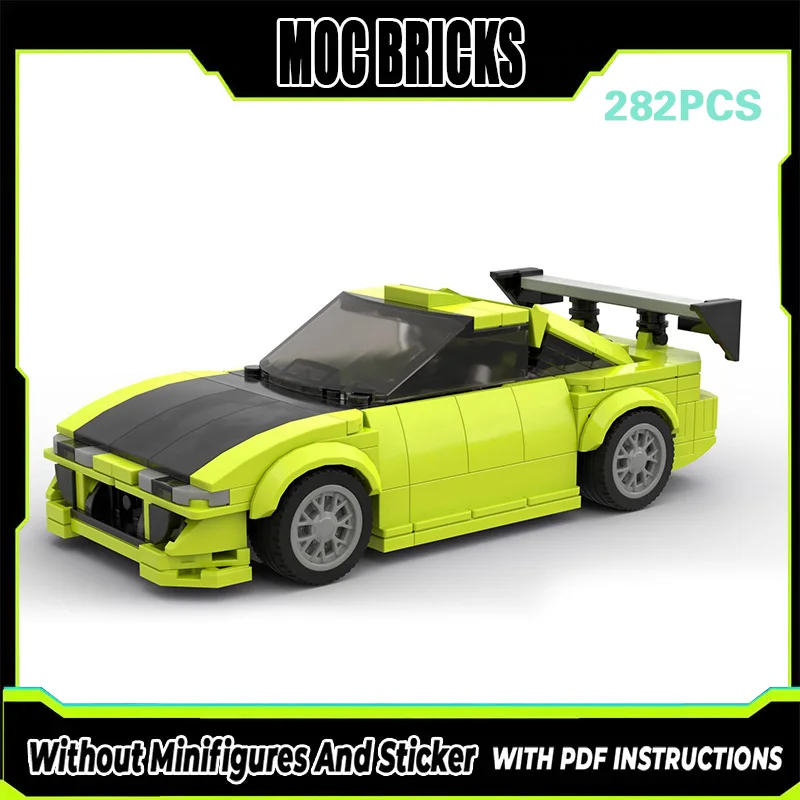 

City Car Model MOC Building Bricks Pure Electric Crossover Vehicle Modular Technology Gifts Holiday Assemble Children Toys Suit