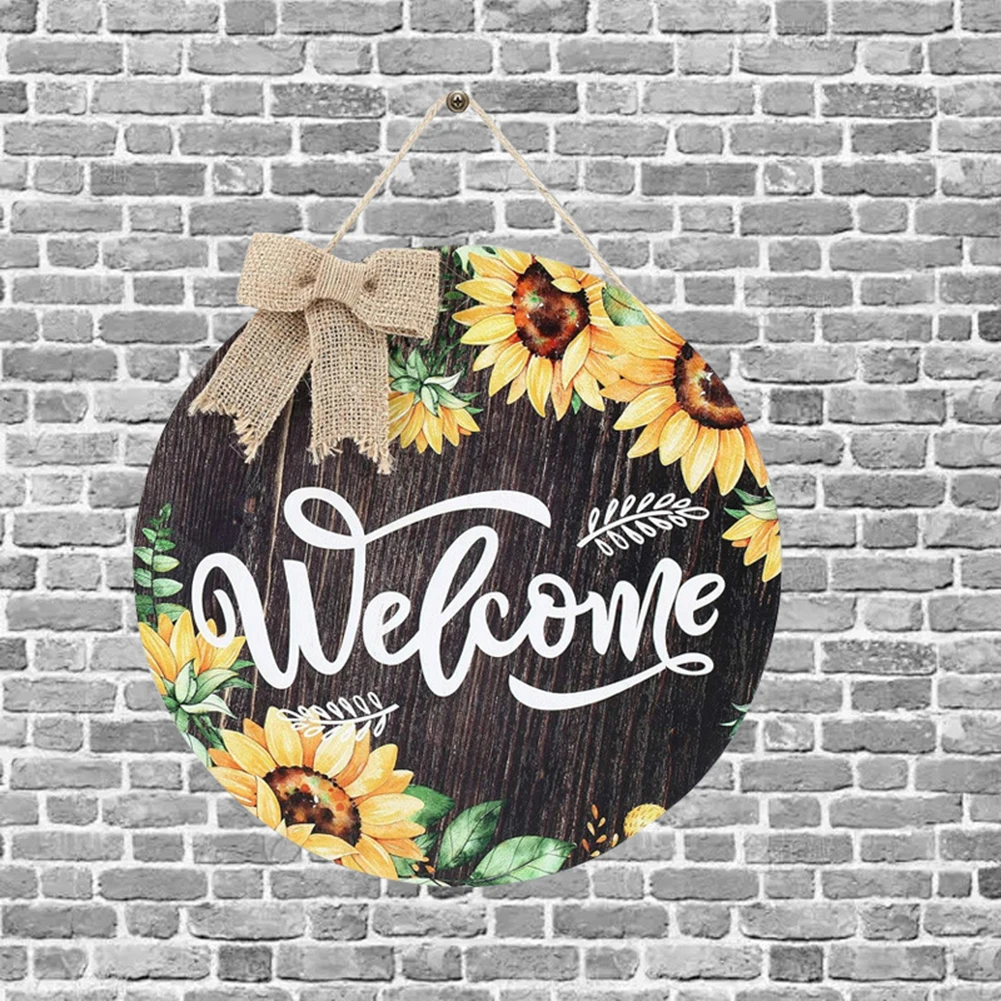 Pastoral Style Decor Farmhouse Door Sign Home Entrance Easy To Use Exquisite Present High-quality Ecological Pigments