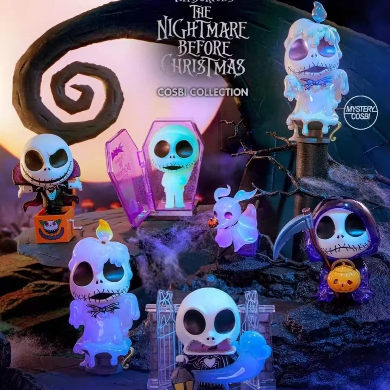 Neue Original The Nightmare Before Christmas Serie 3, Cosbi Blind Box, Minifigur, Spielzeug, Modell, Ornamente, Sammlung, Halloween-Geschenke
