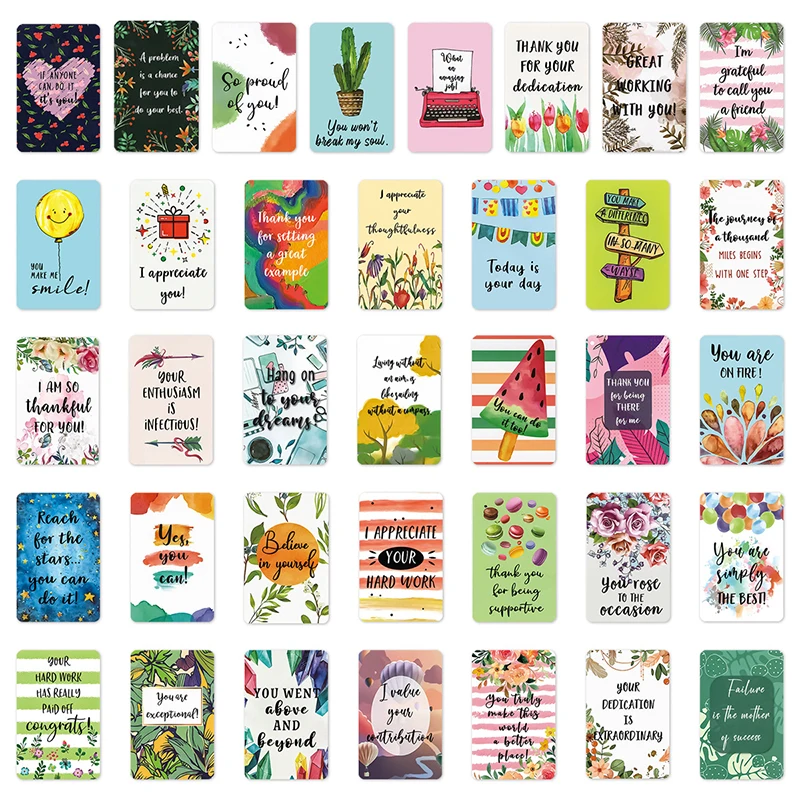 Cartes d'Affirmation Positive pour Femme et Homme, Inspiration et Encouragement, 03/Affirtranslucide, 72 Pièces