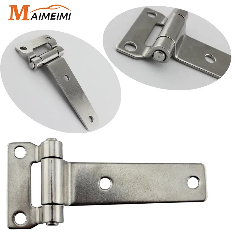 1/2/3pcs Marine T Type Container Cabinet Door Hinge Forged Stainless Steel Reinforced Bearing Hinge for Boat Marine Hardware