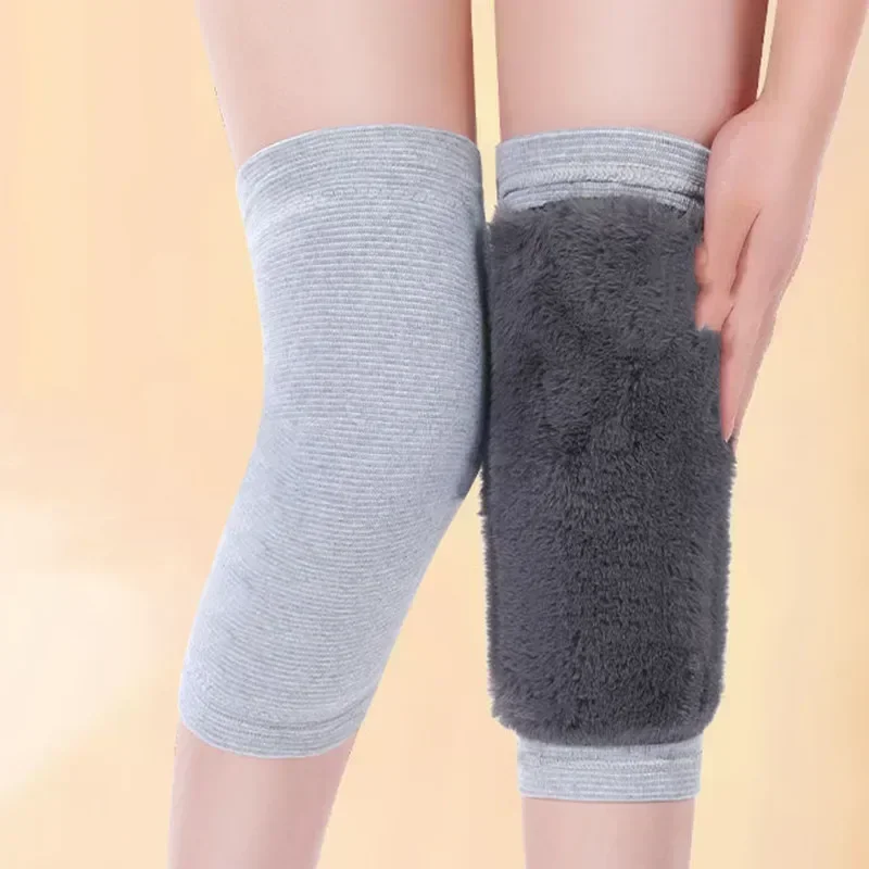 Thermal Knee Braces for Seniors Women and Men, Elastic Warm Leg Sleeves, Arthritis Rheumatic Pain, Office Rest, Winter