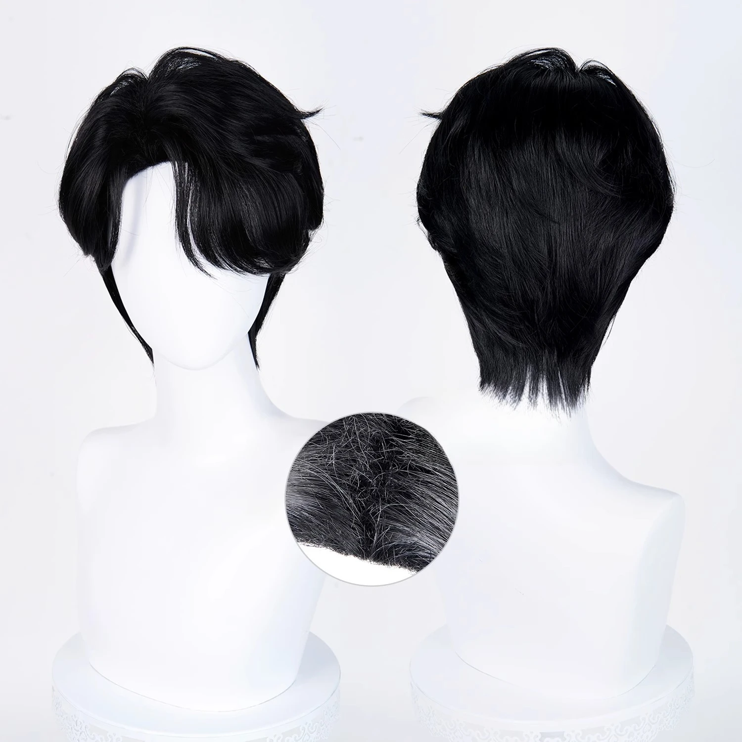 อะนิเมะK-POP Saja Boys Jinuคอสเพลย์วิกผมชายหญิงคริสต์มาสฮาโลวีนParty Wigs