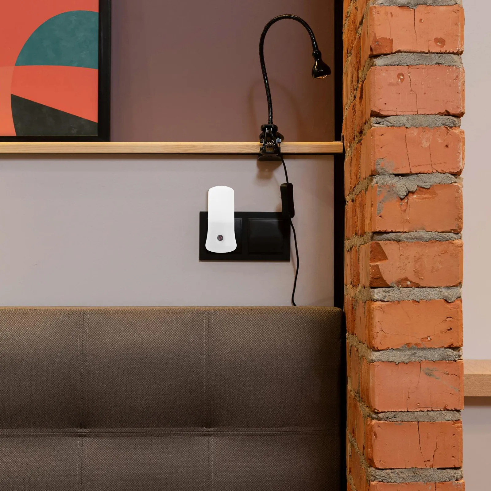 

3W Led Night Plug In Small Nightlight For Kids Room Baby Nursery Soft Warm Light Rechargeable Light Bulb Red Nightlight Push