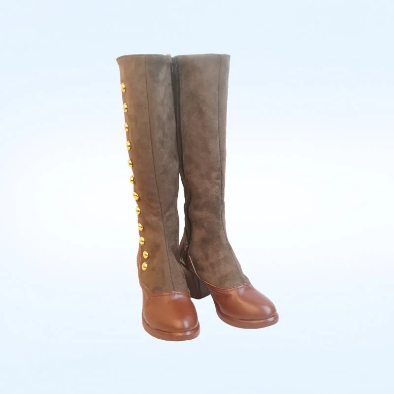 FF14 Halmarut Cosplay Shoes Game Cosplay Props Halloween Carnival Boots Custom Made