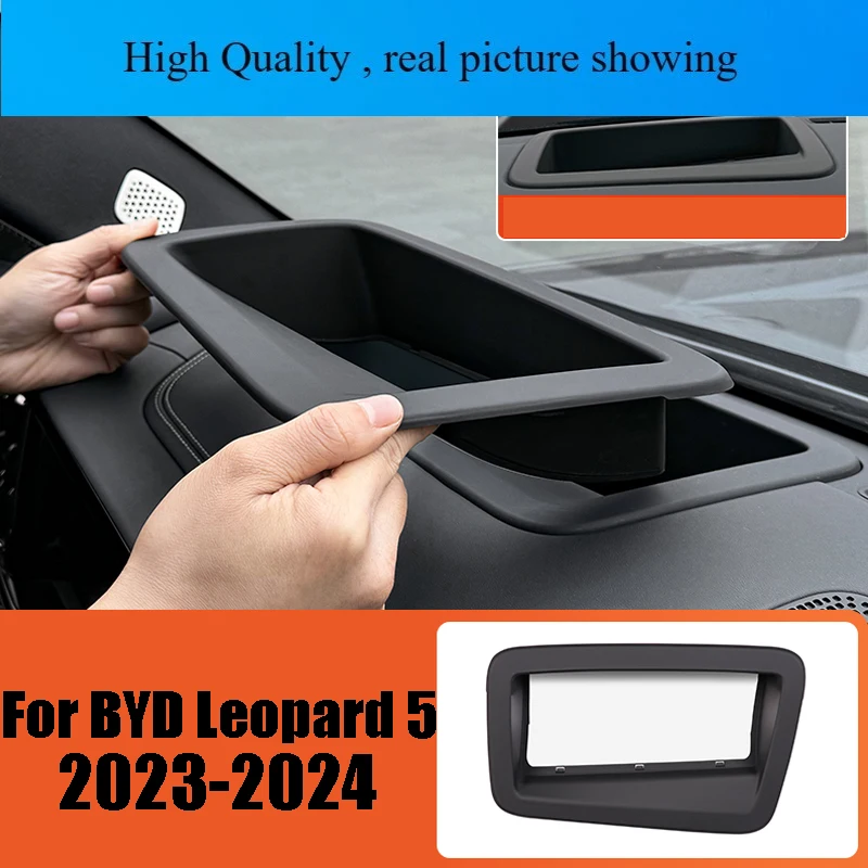 

For BYD Leopard 5 2023-2024 Car Specialized Head-Up Display Protective Frame Instrument HUD Shield Cover Interior Accessories