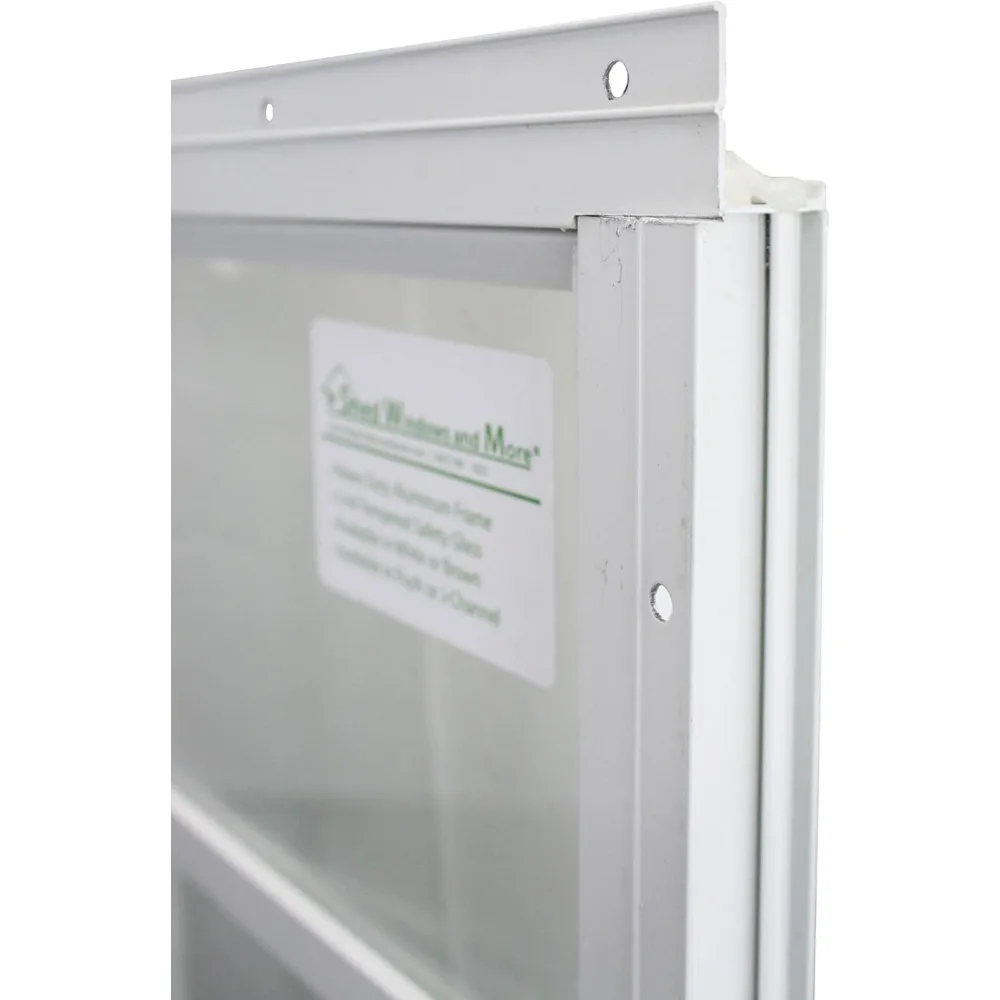 Shed Windows and More 14" X 21" White Flush Mount Tempered Glass, Playhouse Windows, Chicken Coop Windows