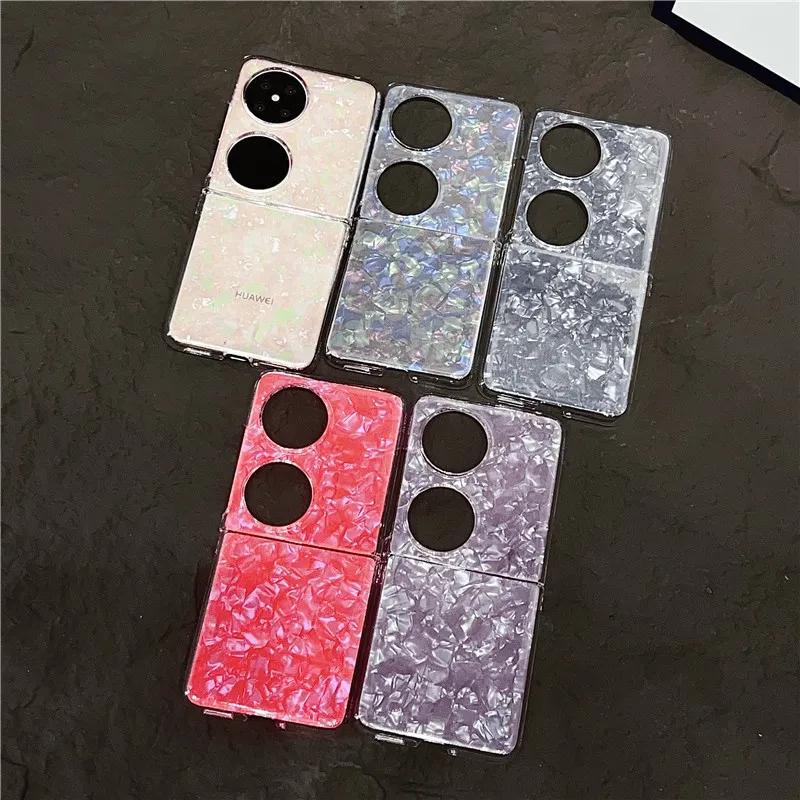 Korea Diy gelang hati casing ponsel untuk ZTE Nubia casing Flip Huawei Pocket2 P50Pocket S OPPO Find N3Flip N2Flip penutup Honor VFlip