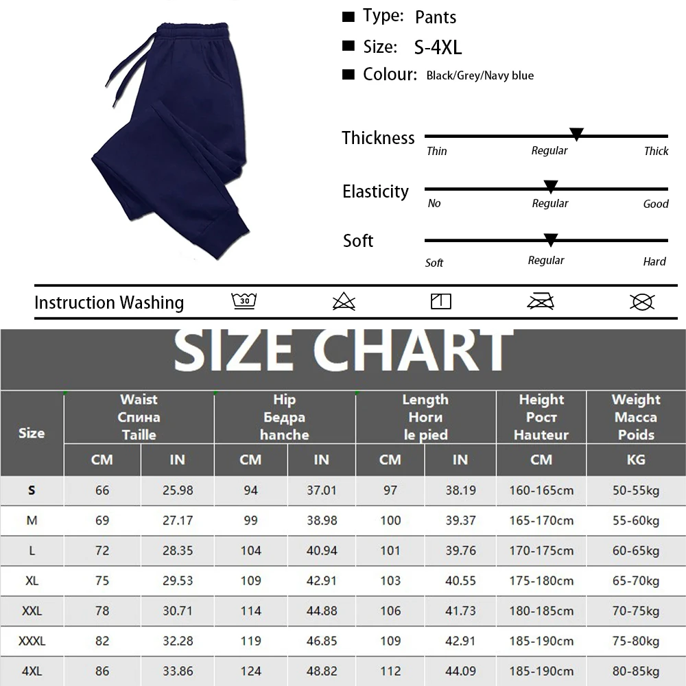 Männer Jogginghose Frühling Herbst Neue Jogger Gym Sport Fitness Gedruckt Casual Hosen Mittlere Taille Kordelzug Training Hosen – Detail 1