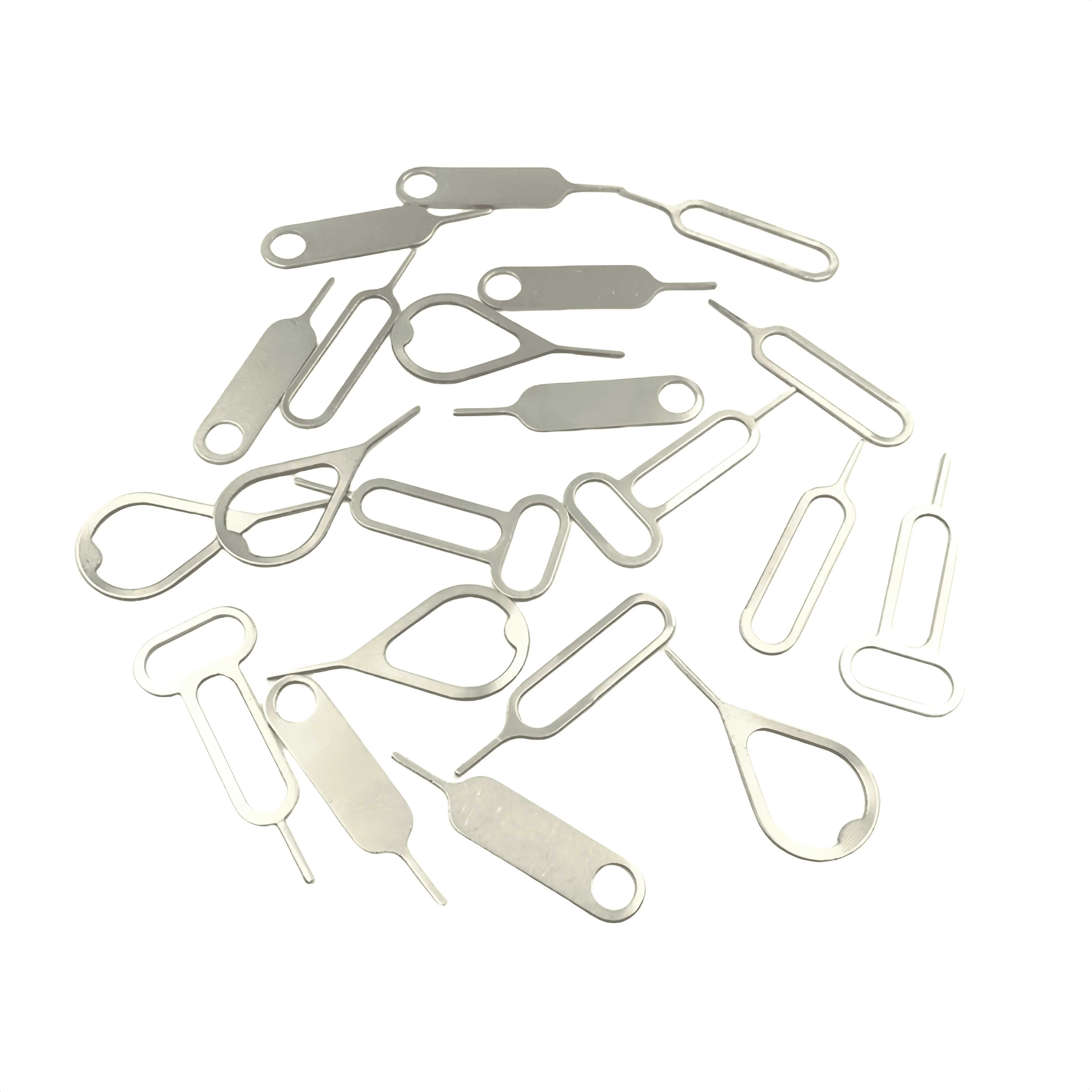 تصميم شعار مخصص مجاني من الفولاذ المقاوم للصدأ علبة بطاقة Sim المعدنية قاذف إخراج دبوس مفتاح فتاحة إبرة للهاتف المحمول #3