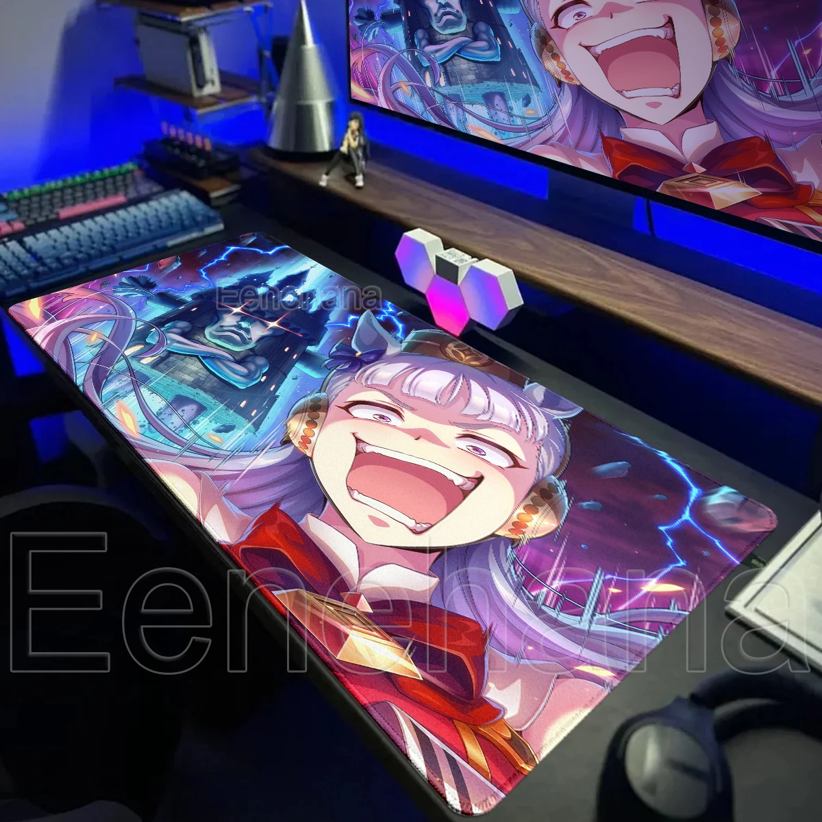 Cute Anime Girl Gold Ship Mouse Pad Umamusume Mousemat Laptop Office Desk Mat PC Gaming Accessories Carpet Keyboard Extended Pad