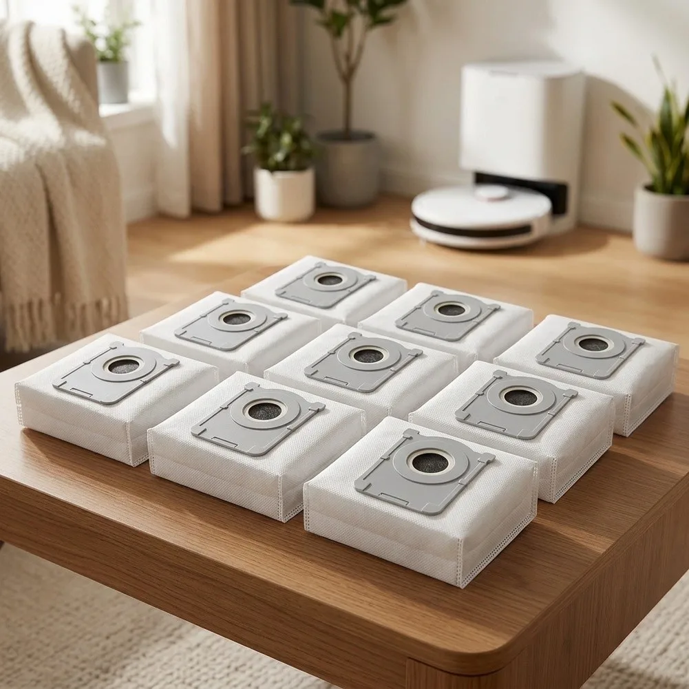 Vacuum Cleaner Disposable Bags for Ecovacs T90 for Pro For Omni Robot Vacuum and Mop with Water Tank Version and Auto Empty