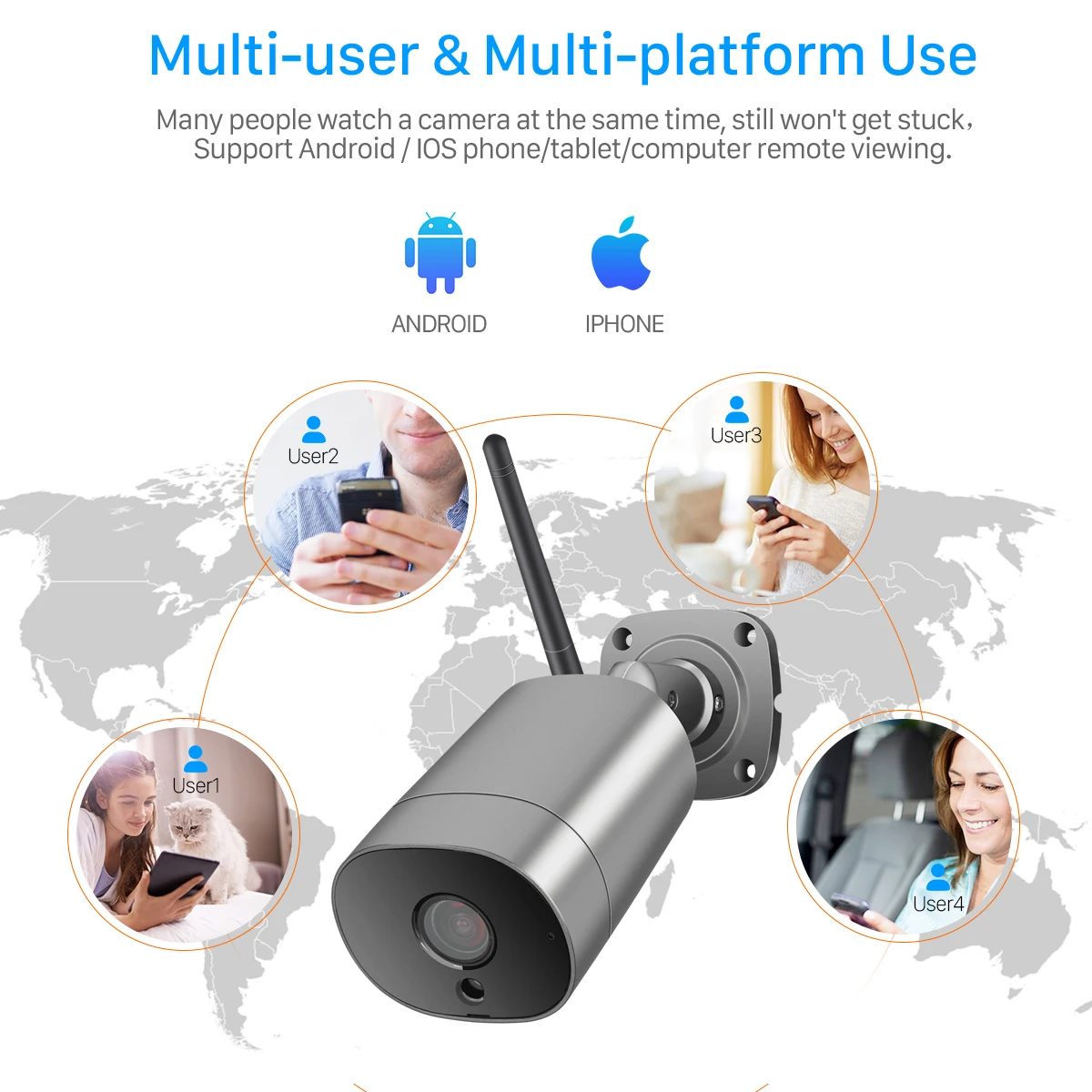 BESDER H.265 Ngoài Trời 5MP 2MP Âm Thanh Hai Chiều Camera IP Wifi IP66 Chống Nước ICSee Kim Loại P2P Camera Quan Sát camera An Ninh