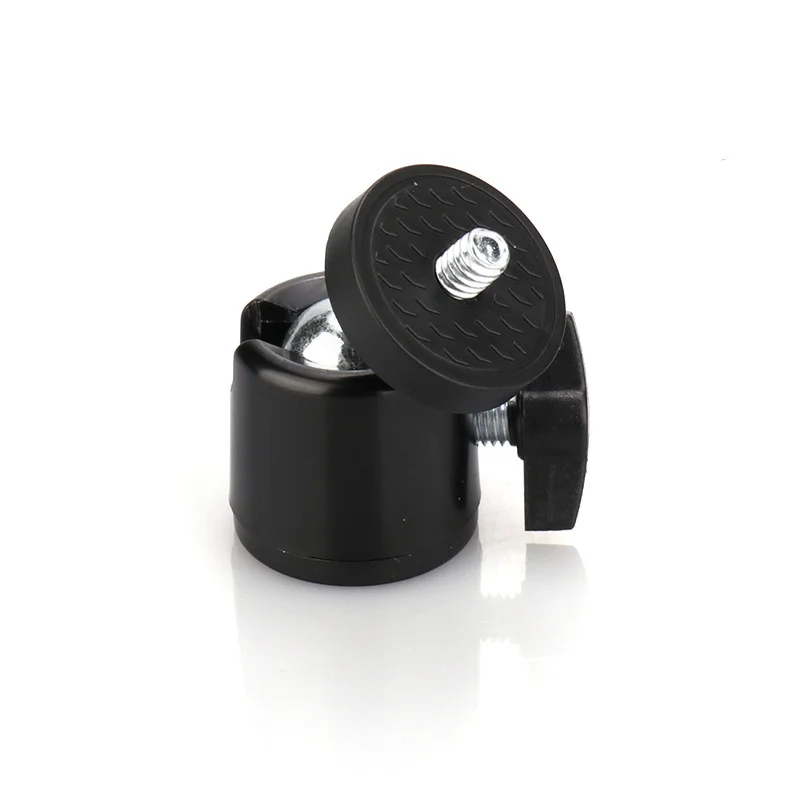 Universal Mini Ball Head 360° Rotation 1/4" 3/8" Screw Tripod Mount for Camera Phone Camcorder LED Light Photography Accessories view 6