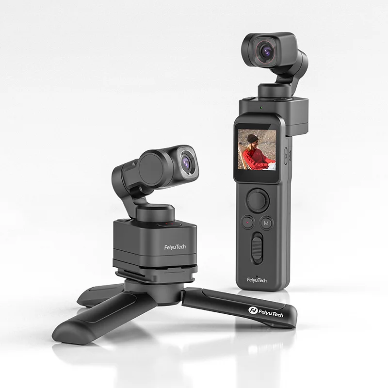 Feiyu Pocket 3 Wireless Detachable 3-Axis Stabilizer Gimbal Camera 4K HD Magnetic Connection AI Tracking