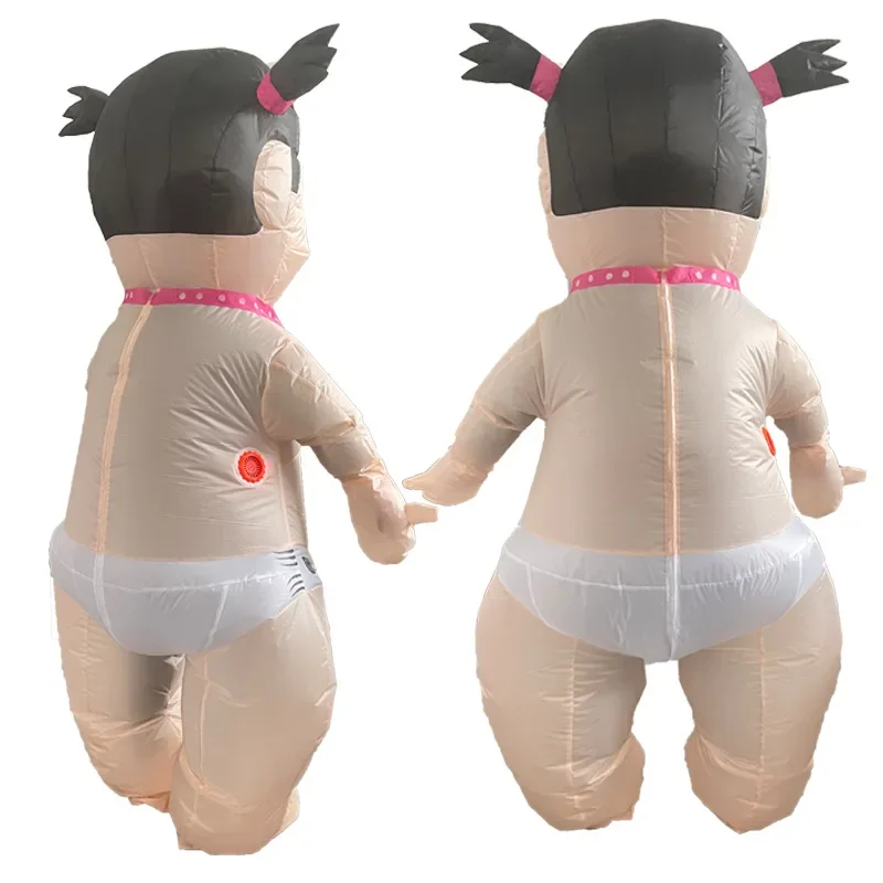 Disfraz inflable de muñeca gigante para bebé, traje de mascota inflado de cuerpo completo, divertido Purim, fiesta de Carnaval, accesorios de disfraz para Baby Shower