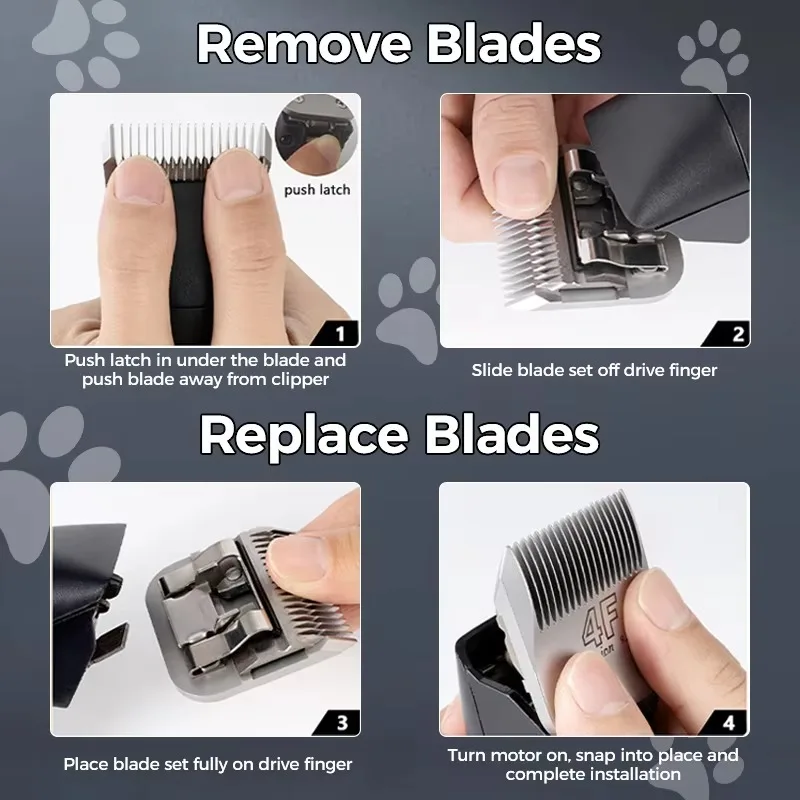 A5 Clipper Blades 10# 30# 40# 3F 4F 5F 7F Dogs Pet Hair Cutting Replacement Blades Professional Detachable Blade Dog Grooming view 6