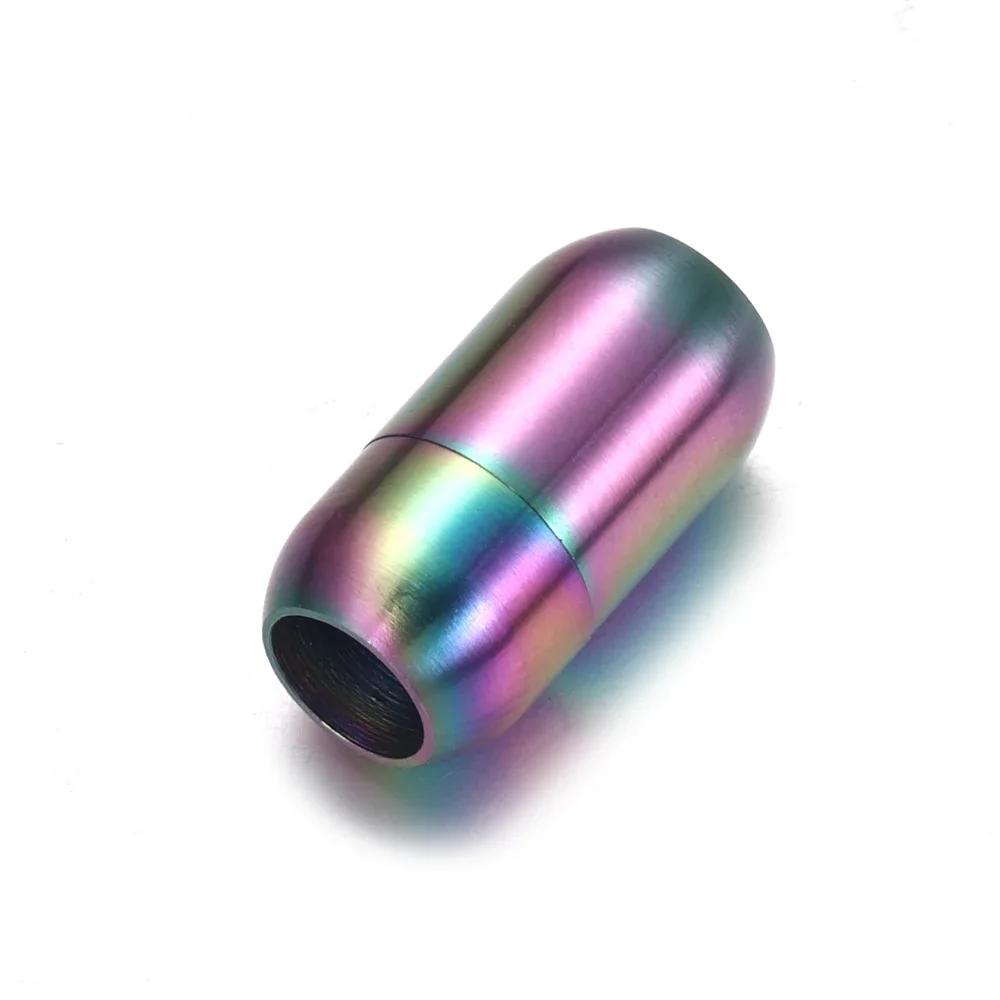 Edelstahl 3mm-8mm Magnetverschlüsse Lederband Armband Magnet Spitze Schnalle Halskette DIY Schmuckherstellung Zubehör