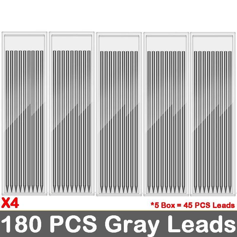 45/90/180 Stuks 2.8Mm Hb Navulling Leads Voor Timmerman Potlood Mechanische Potlood Vullingen Voor School Kantoorbenodigdheden