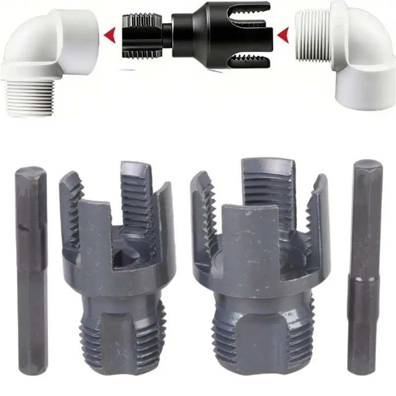 652F Carbon Steel Water Pipe Threading Tool 1/2 3/4 Inch Built In Tap Die For Pipe