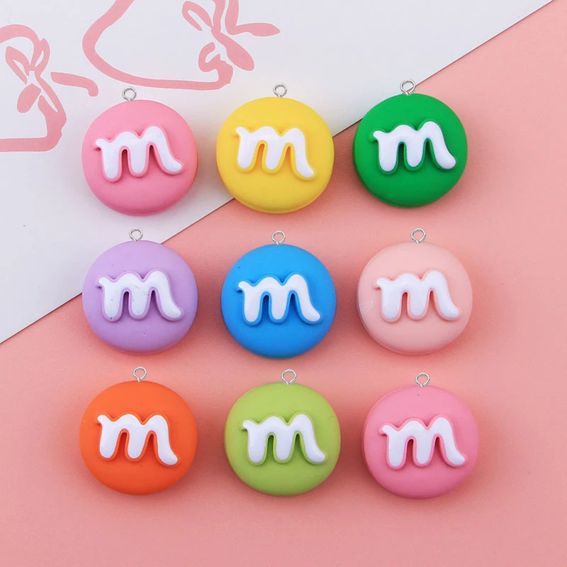 

100pcs Resin Kawaii Macaron Charms Pendant DIY Jewelry Making Earring Necklace Keychain DIY Craft Accessories