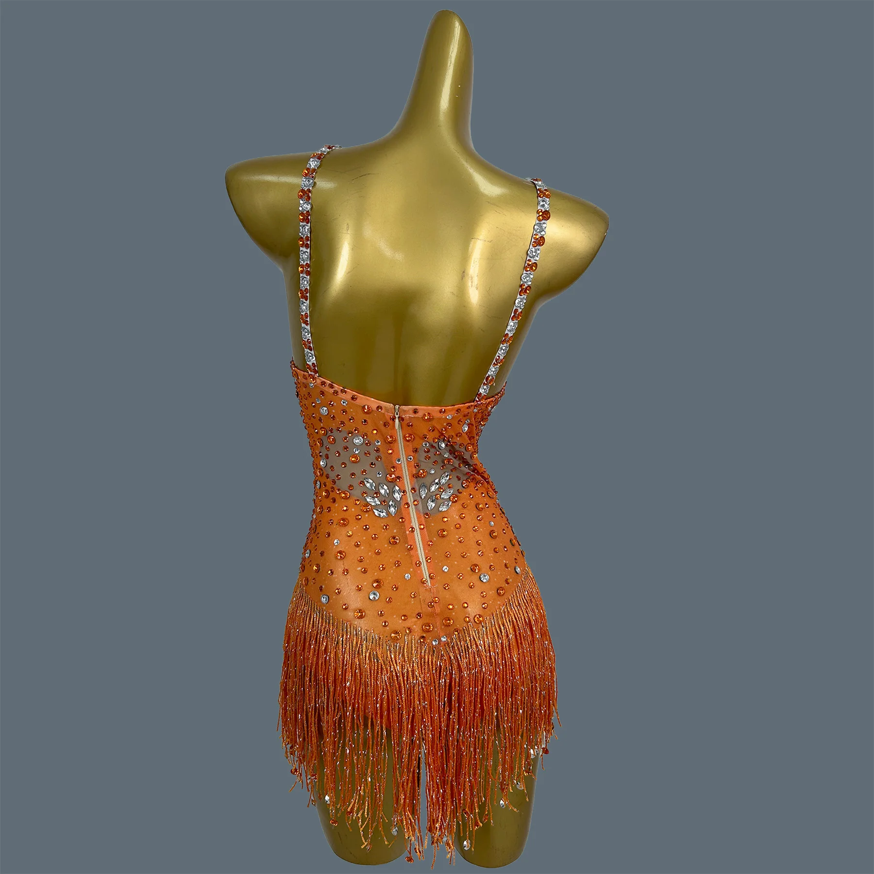 Sparkly Rhinestone Tassel Bodysuit High-quality Women Luxurious Crystals Sexy Bodysuit Club Stage Performance Wear Chenxi