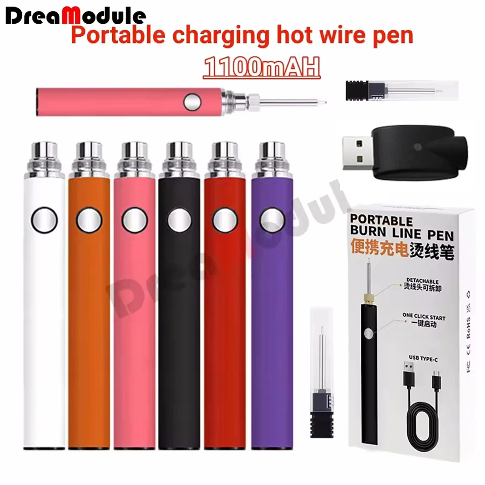 

510 Thread Battery Cart Pen Adjustable Voltage Smart Power Pen Compatible With Cartridge Mini Soldering Iron Kit USB Charge