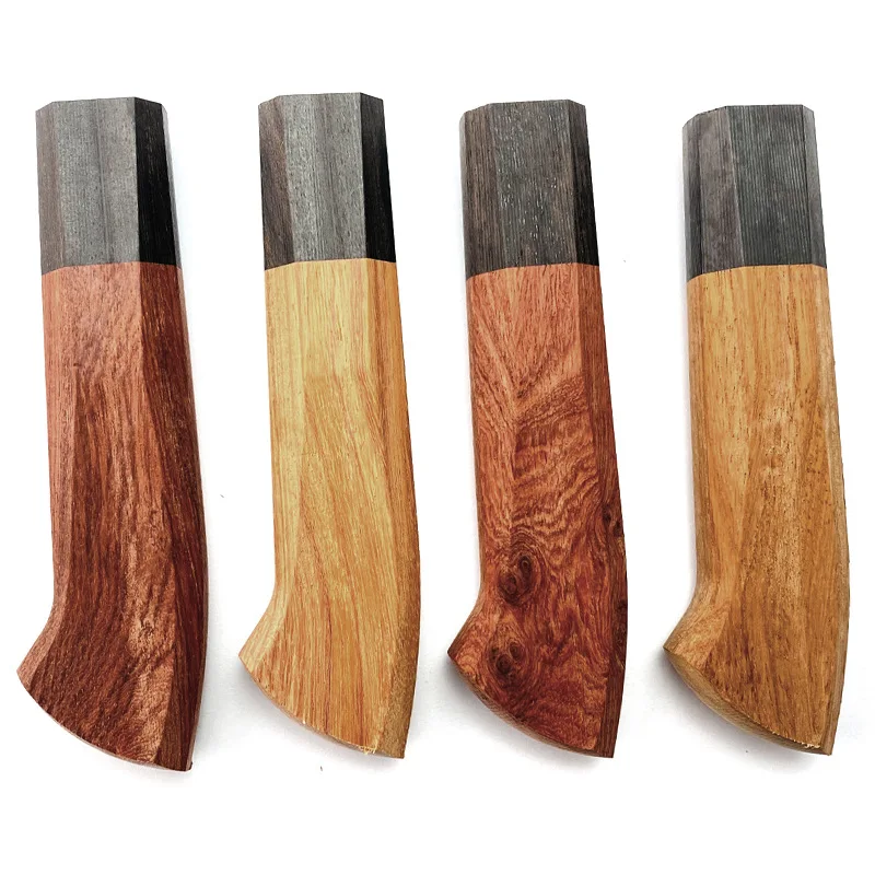 Sashimi Shank Japanese Style Octagonal Handle for Kitchen Tool Handle,Huanghua Pear+Bloodwood