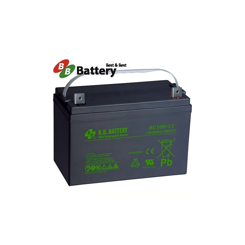 Bc100-12series 12v 1200 Wh 28.5kg Lead Acid Battery Price Solar Battery for Boat Motorcycle Lawn Mower Deep Cycle