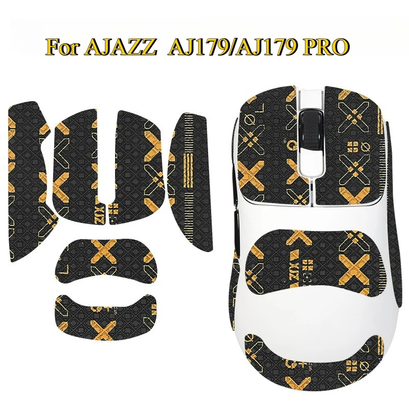 Non-Slip Sweat-Sucking Mouse Accessories - Grip Tape & Smooth Skate Sticker For AJAZZ AJ179/AJ179 Pro (E Sports)