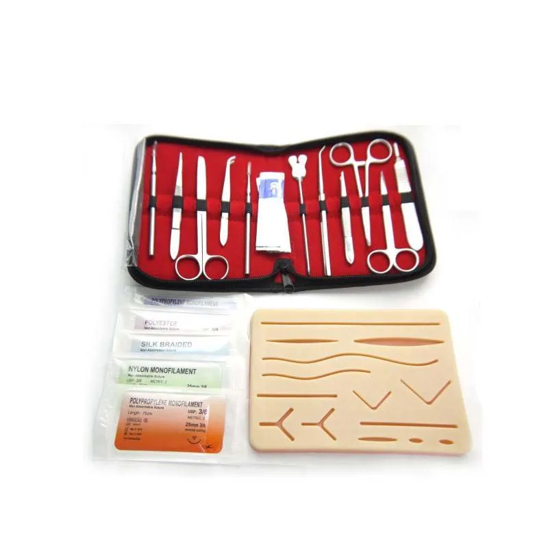 Medical Students Suture Kit Stainless Steel Dissection Suture Practice Kit Surgery Anatomy Suture Training Kits