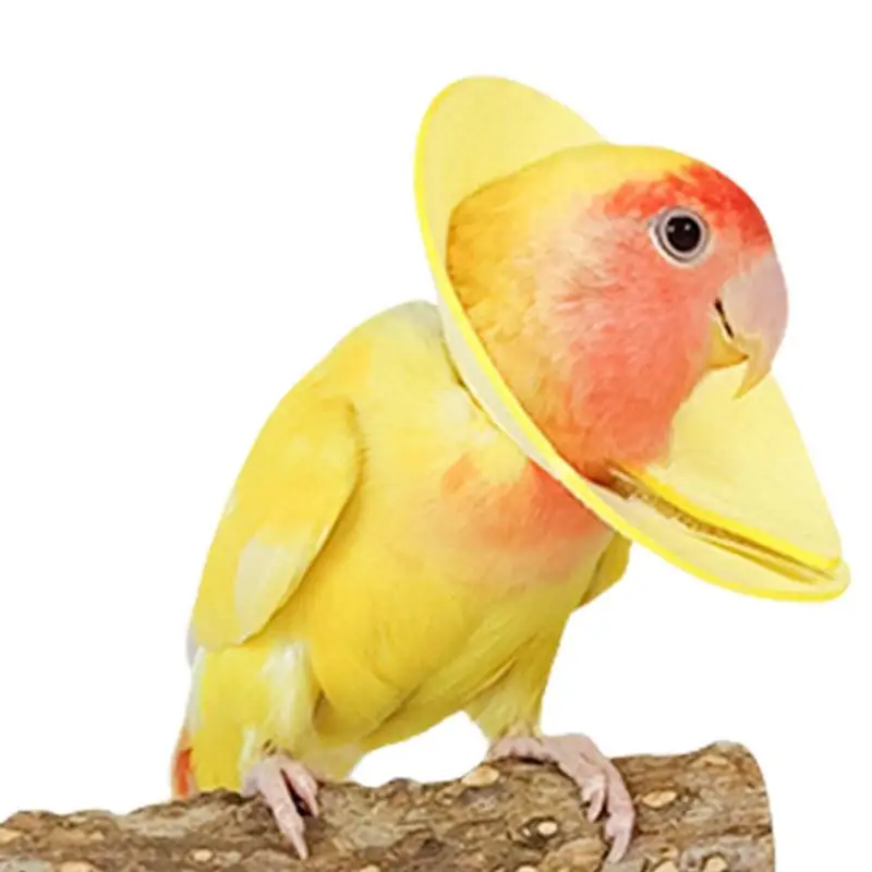 

Soft Bird Collar Anti Bite Parrot Elizabethan Collar Breathable Anti Bite Cone Collar Parrot Neck Collar Comfortable Neck Collar