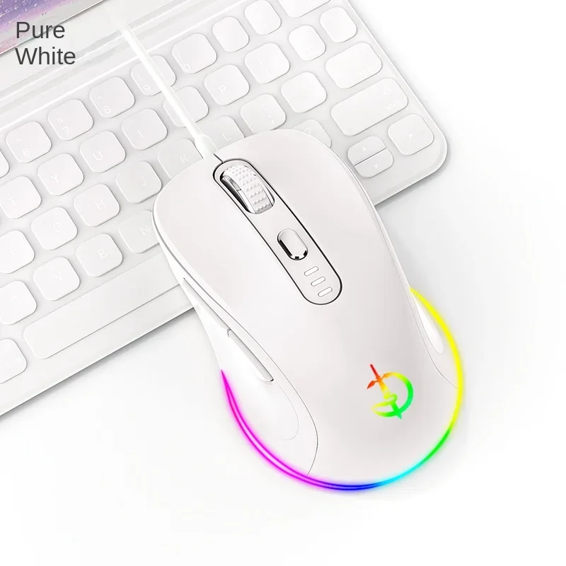 

Wired Mouse Ergonomic Mouse 6 Buttons Mute Esports Game Office Usb for Desktop Laptop.