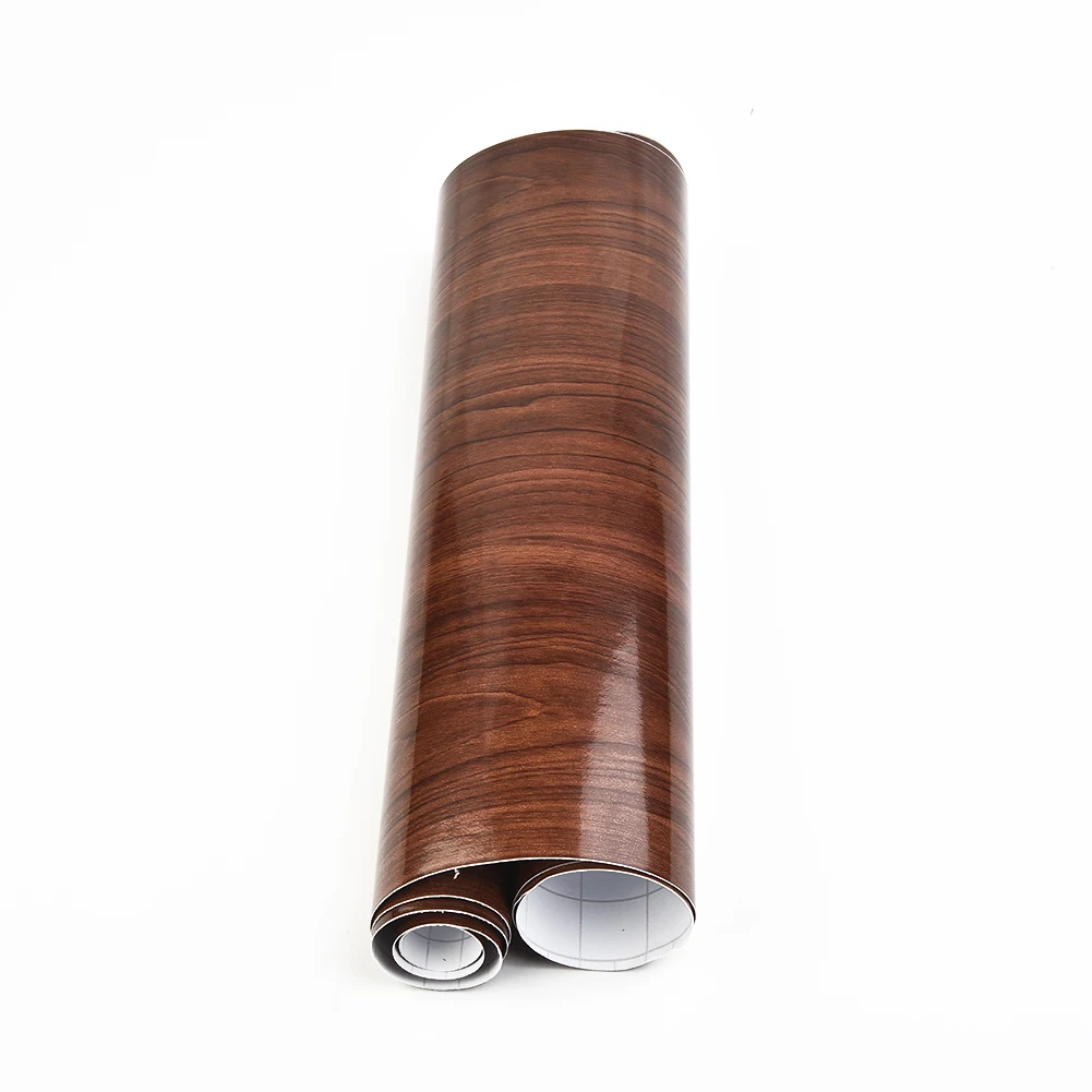 Portable Useful New Car Sticker 1M Decal High Glossy Interior Moisture proof Sheet Vinyl Waterproof Wood Grain