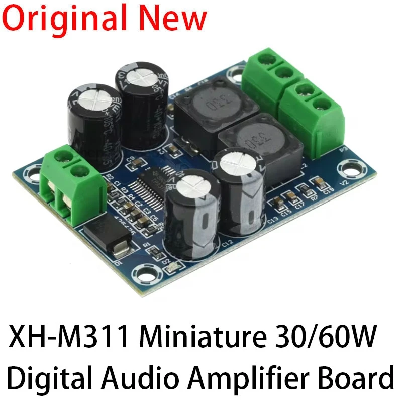 XH-M311 mini version TPA3118 digital audio amplifier board audio power amplifier module mono 60W