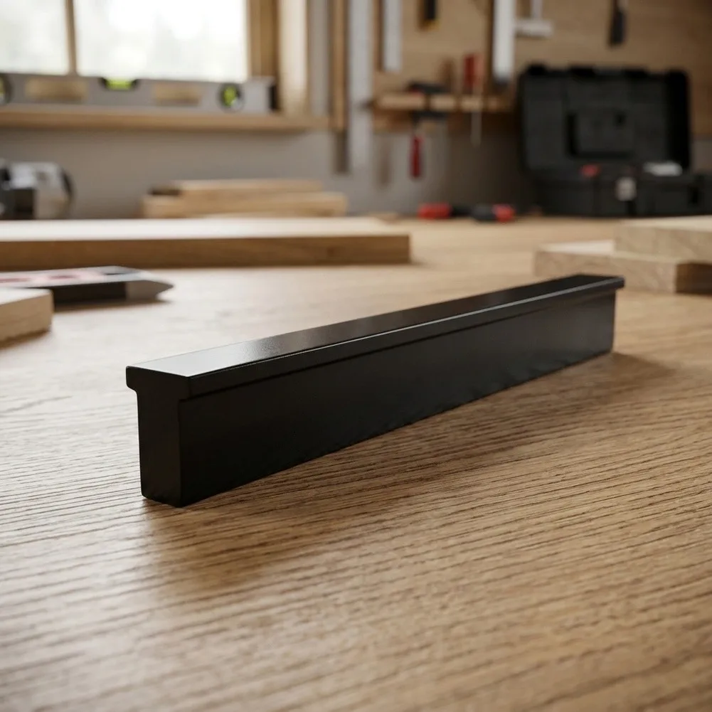 Black T Shaped Cabinet for pulls Constructed from Solid Aluminum for Kitchen Drawers and Bedroom Furniture 10 Piece Hardware Set