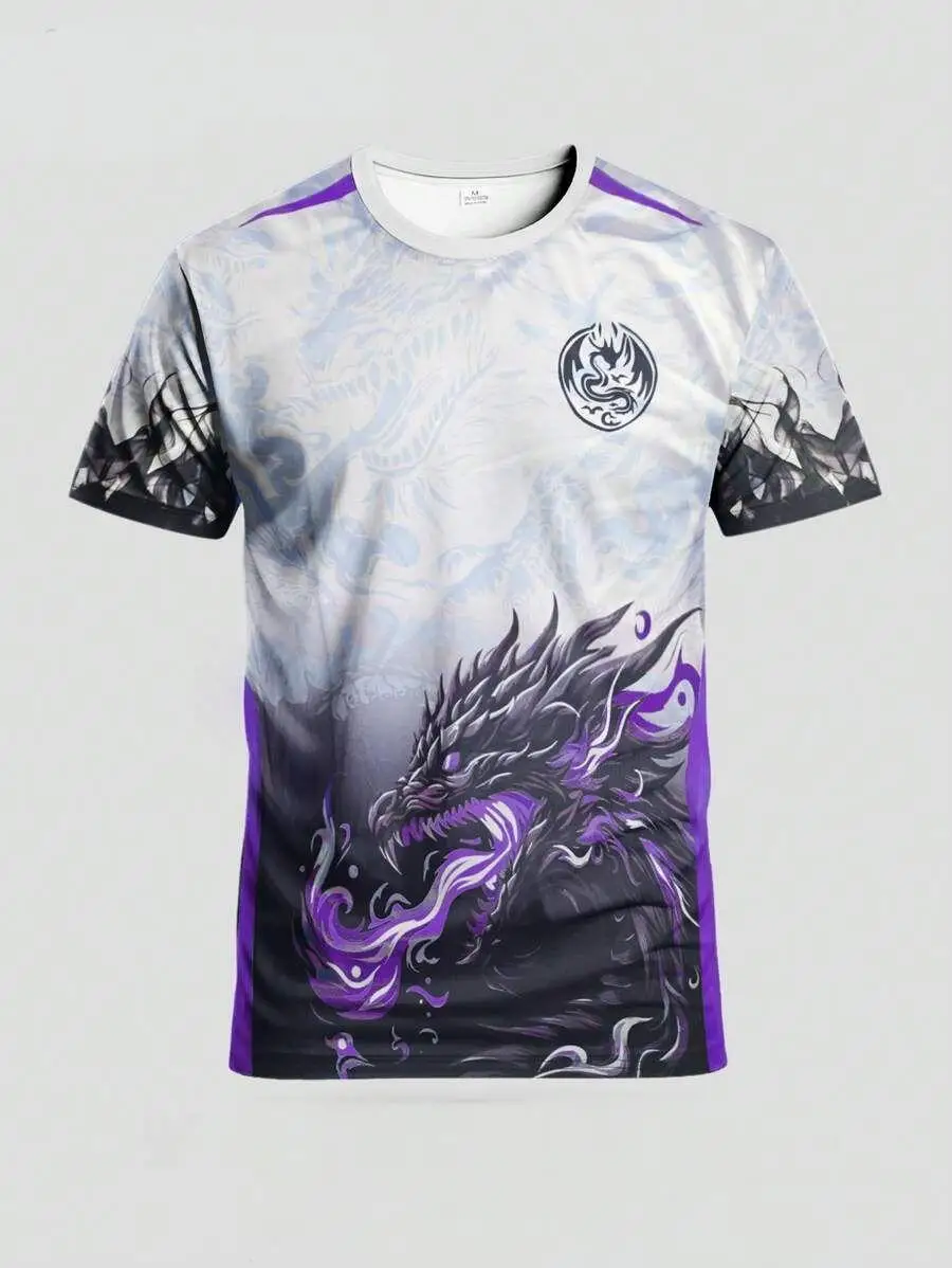 

Мужские и молодежные футбольные футболки с короткими рукавами, удобные повседневные спортивные топы для фитнеса с круглым вырезом для различных занятий спортом с мячом