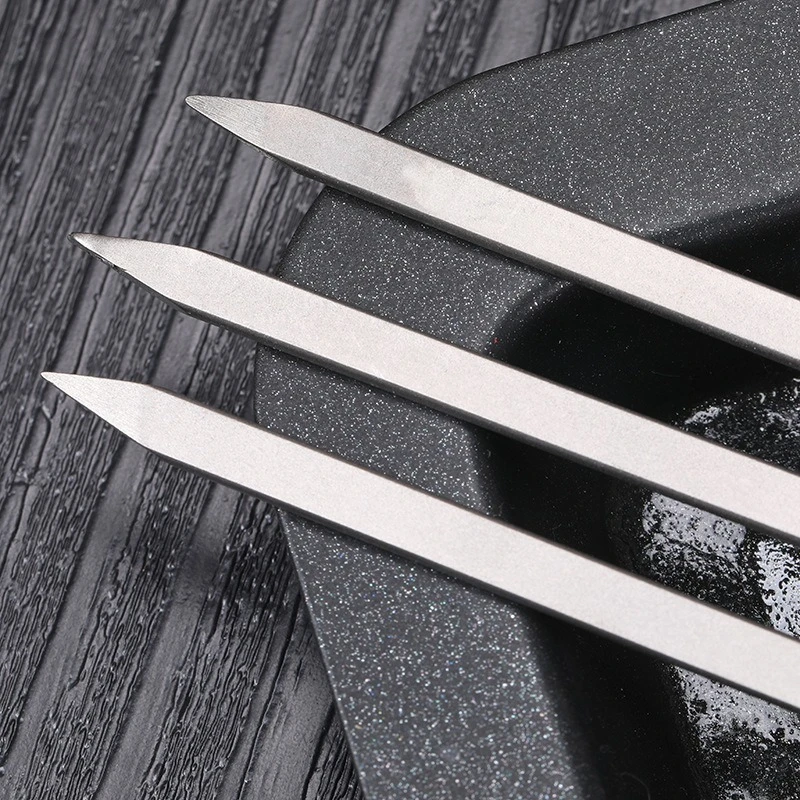 Titan-Grillspieße für den Außenbereich, leichte und gesunde Metall-Grillspieße, Camping-BBQ-Werkzeugspieße