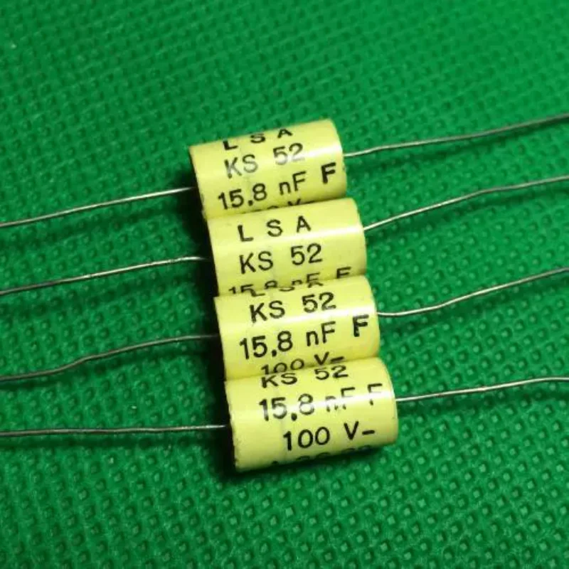 10PCS LSA Red Head Westinghouse KS52 100V0.0158UF Generation 0.015uf Coupled Tin Thin Infinity Capacitor from the United States