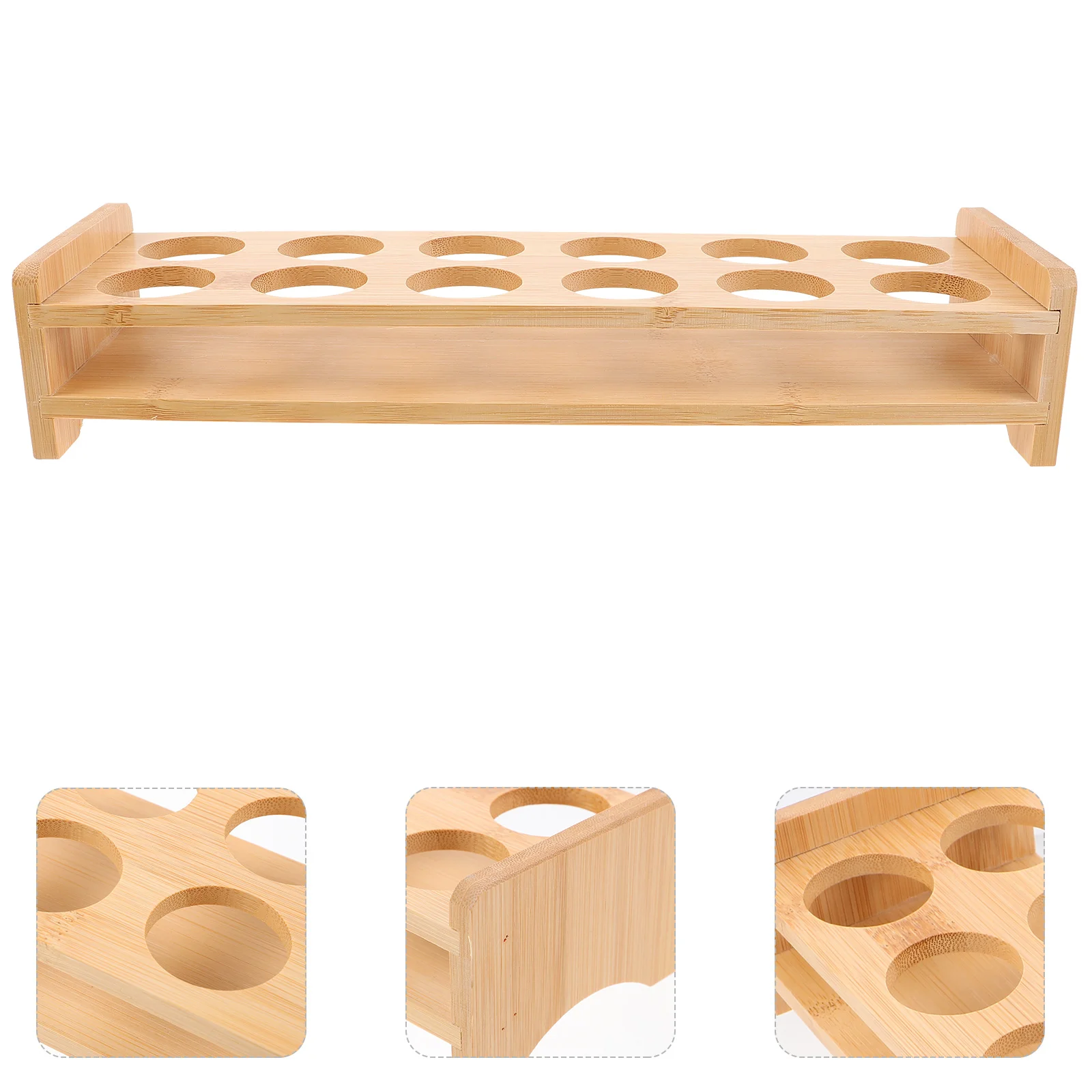 Wooden Shot Glasses Holder Organizer Shot Glasses Display Holder Small Cup Tray