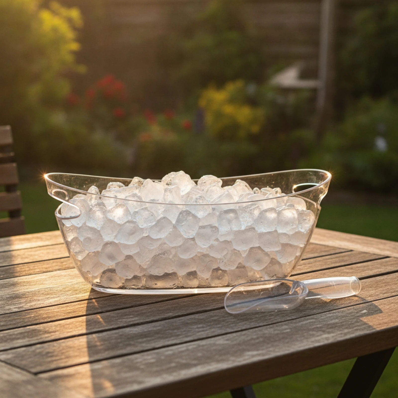 Boat-Shaped Ice Container Large Capacity Wine Cooler Container Beverage Tub Plastic Sturdy for Hosts, Parties, Home Bar