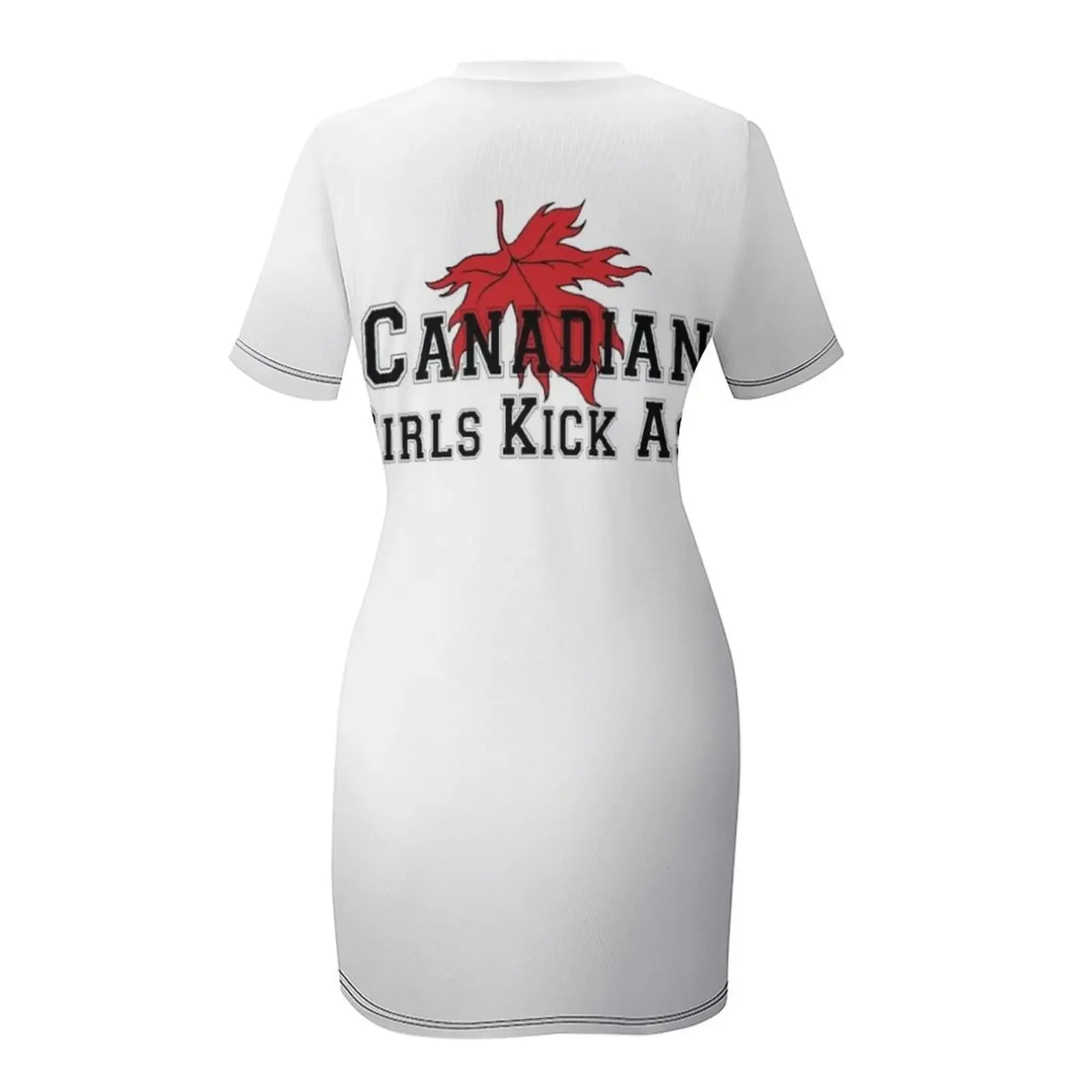 Canada Canadian Girls Kick Ass T-shirt da donna Abito a maniche corte Abiti da festa da donna Abito