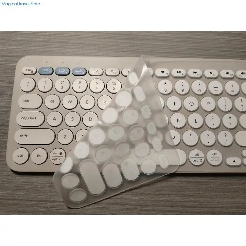 N2UB Protective Silicone Keyboards Skin Fit Liquid Proof For K380 Gaming Keyboards Color Variation