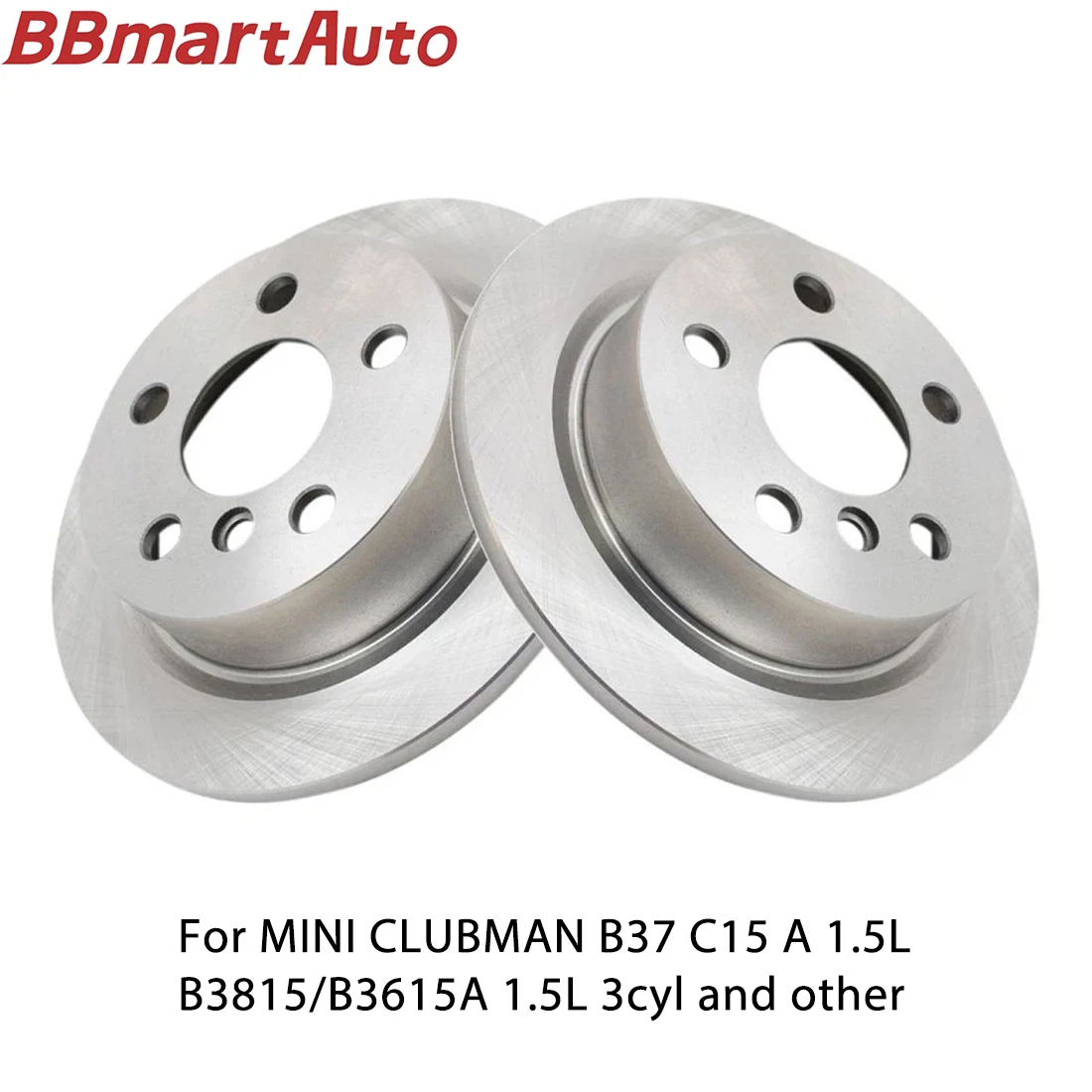 

34216799383 2pieces rear brake disc for MINI CLUBMAN B37 C15 A 1.5L B3815/B3615A 1.5L 3cyl and other.BBmart Auto Parts